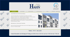 Desktop Screenshot of hahn-hausverwaltung.org
